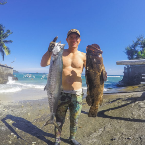 Bali Spearfishing Spanish Mackerel and Grouper