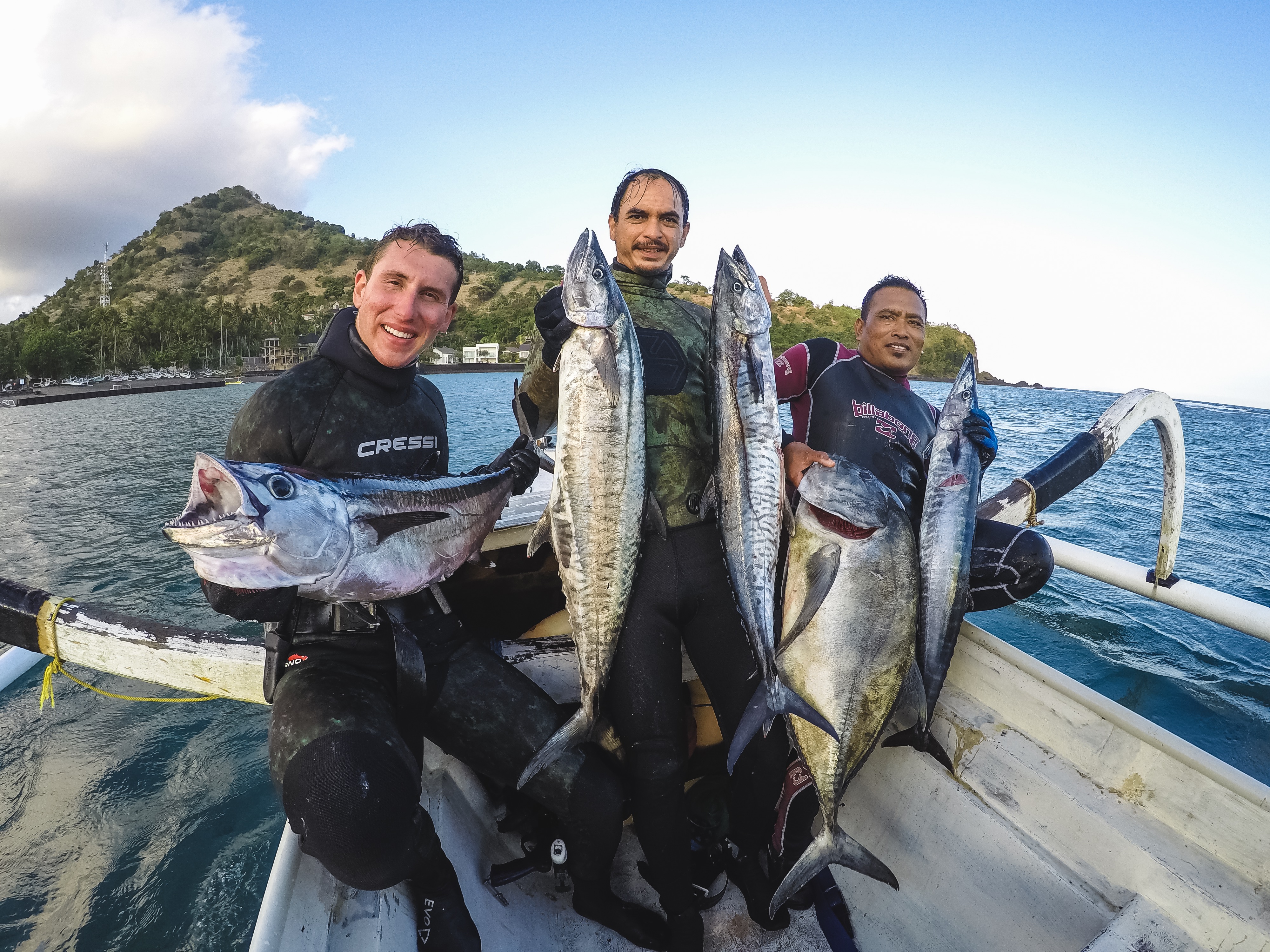 bali spearfishing, wahoo, dogtooth tuna, spanish mackerel, giant trevally