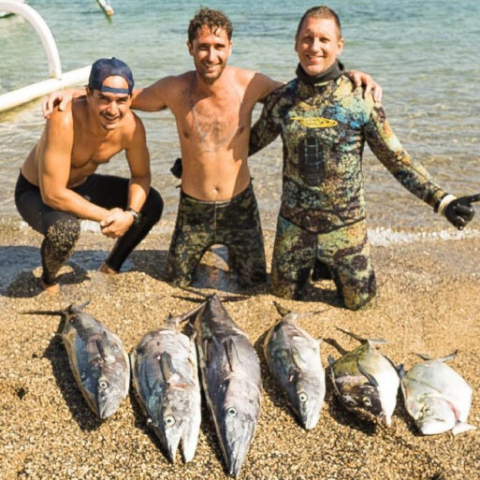 Bali Spearfishing Wahoo and Spanish mackerel